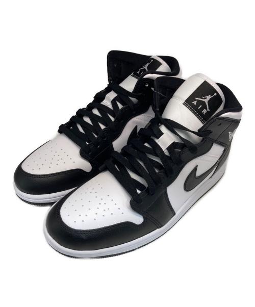 NIKE（ナイキ）NIKE (ナイキ) Air Jordan 1 Mid（エアジョーダン１） ホワイト×ブラック サイズ:28.5ｃｍの古着・服飾アイテム