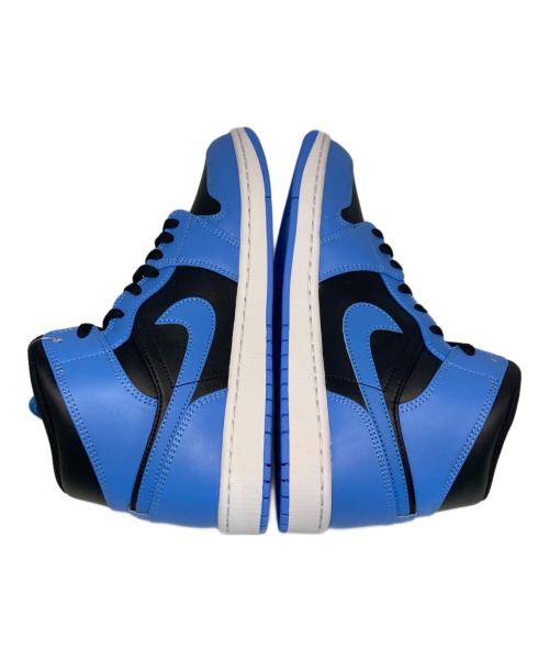 NIKE（ナイキ）NIKE (ナイキ) AIR JORDAN 1 MID(エアジョーダン１) ブラック×ブルー サイズ:28ｃｍの古着・服飾アイテム