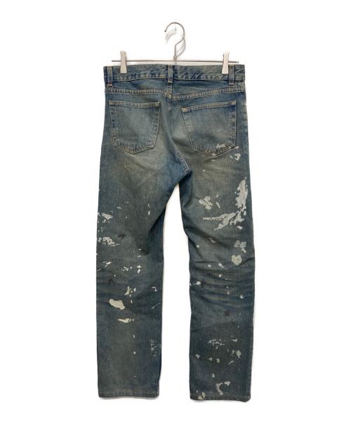 HELMUT LANG（ヘルムートラング）HELMUT LANG (ヘルムートラング) ペイント加工デニムパンツ インディゴ サイズ:W30の古着・服飾アイテム
