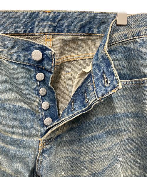 HELMUT LANG（ヘルムートラング）HELMUT LANG (ヘルムートラング) ペイント加工デニムパンツ インディゴ サイズ:W30の古着・服飾アイテム