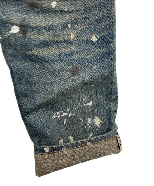 HELMUT LANG（ヘルムートラング）HELMUT LANG (ヘルムートラング) ペイント加工デニムパンツ インディゴ サイズ:W30の古着・服飾アイテム