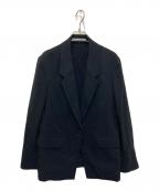 theory luxeセオリーリュクス）の古着「リネンブレンドシングルブレストジャケット」｜ブラック