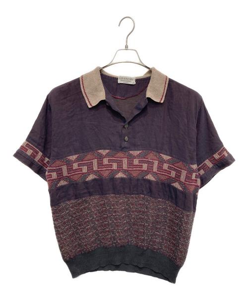 GIVENCHY（ジバンシィ）GIVENCHY (ジバンシィ) リネン混半袖シャツ パープル サイズ:52の古着・服飾アイテム