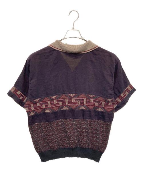 GIVENCHY（ジバンシィ）GIVENCHY (ジバンシィ) リネン混半袖シャツ パープル サイズ:52の古着・服飾アイテム