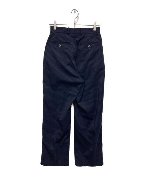 NEAT（ニート）NEAT (ニート) 2タックストライプスラックス ネイビー サイズ:XSの古着・服飾アイテム