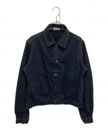 AURALEE（オーラリー）の古着「SELVEDGE FADED LIGHT DENIM BLOUSON」｜ブラック