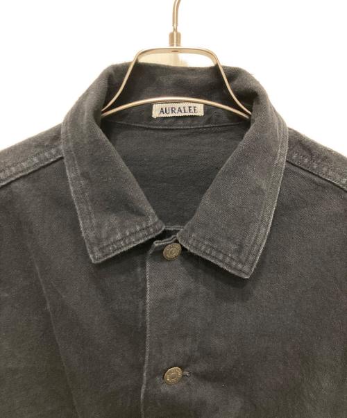 AURALEE（オーラリー）AURALEE (オーラリー) SELVEDGE FADED LIGHT DENIM BLOUSON ブラック サイズ:１の古着・服飾アイテム