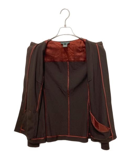 LAUREN RALPH LAUREN（ローレンラルフローレン）LAUREN RALPH LAUREN (ローレンラルフローレン) シャツジャケット ブラウン サイズ:US6の古着・服飾アイテム