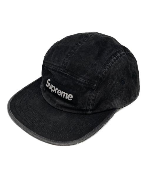 SUPREME（シュプリーム）SUPREME (シュプリーム) WASHED CHINO TWILL CAMP CAP ブラックの古着・服飾アイテム