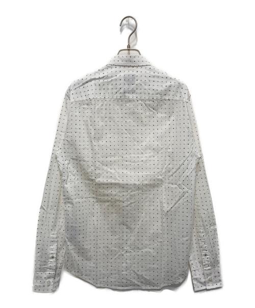 ARMANI EXCHANGE（アルマーニ エクスチェンジ）ARMANI EXCHANGE (アルマーニ エクスチェンジ) 総柄シャツ ホワイト サイズ:Sの古着・服飾アイテム