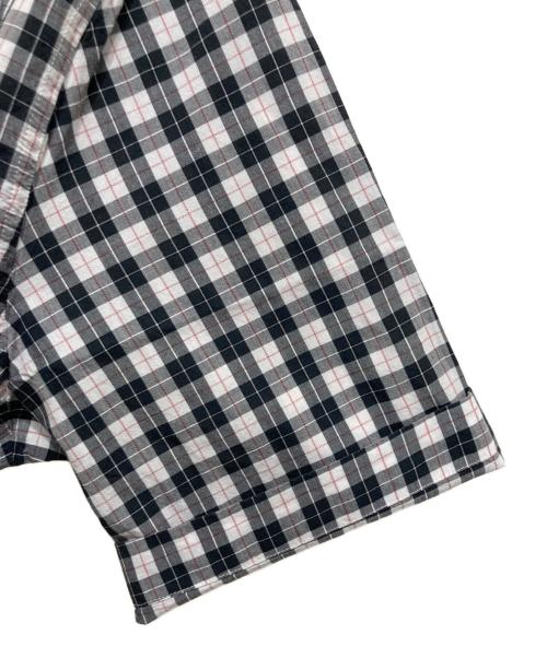 DIESEL（ディーゼル）DIESEL (ディーゼル) 半袖チェックシャツ ブラック サイズ:Sの古着・服飾アイテム