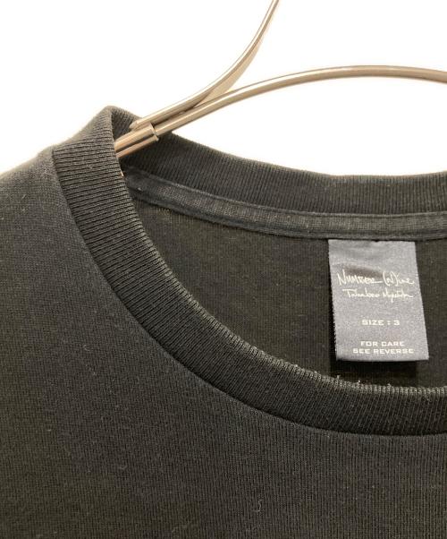 NUMBER (N)INE（ナンバーナイン）NUMBER (N)INE (ナンバーナイン) KURDTプリントTシャツ ブラック サイズ:3の古着・服飾アイテム
