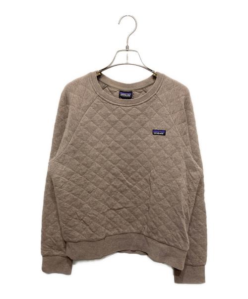 Patagonia（パタゴニア）Patagonia (パタゴニア) オーガニックコットン キルト クルー ベージュ サイズ:Sの古着・服飾アイテム