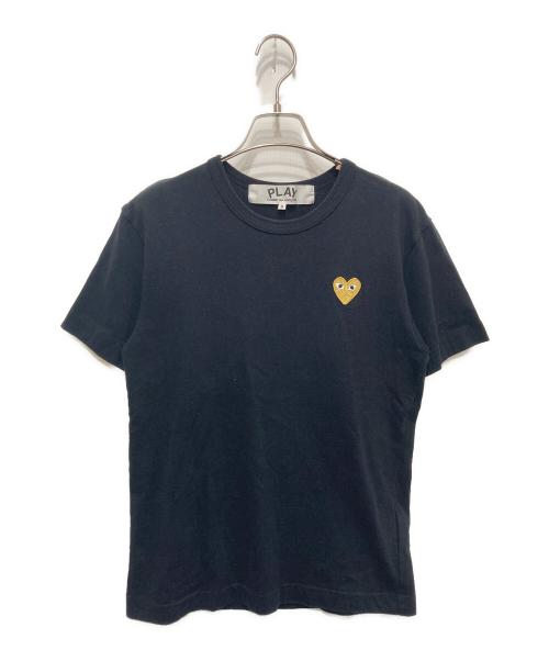 PLAY COMME des GARCONS（プレイコムデギャルソン）PLAY COMME des GARCONS (プレイコムデギャルソン) Gold Heart T-shirt ブラック サイズ:Sの古着・服飾アイテム