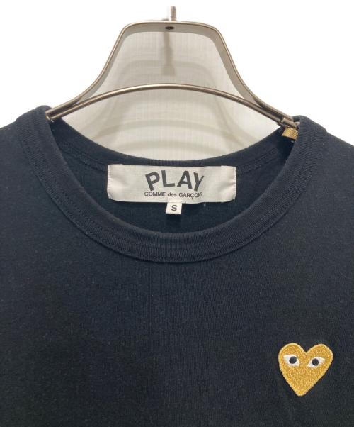 PLAY COMME des GARCONS（プレイコムデギャルソン）PLAY COMME des GARCONS (プレイコムデギャルソン) Gold Heart T-shirt ブラック サイズ:Sの古着・服飾アイテム
