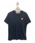 PLAY COMME des GARCONS（プレイコムデギャルソン）の古着「Gold Heart T-shirt」｜ブラック