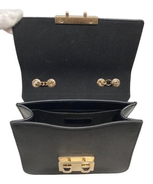 FURLA（フルラ）FURLA (フルラ) メトロポリスチェーンショルダーバッグ ブラックの古着・服飾アイテム