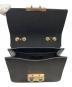 中古・古着 FURLA (フルラ) メトロポリスチェーンショルダーバッグ ブラック：5000円
