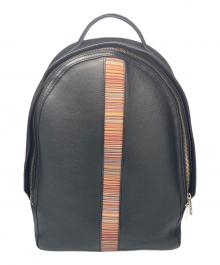 PAUL SMITH（ポールスミス）の古着「シグネチャーストライプリュックサック」｜ブラック