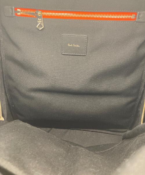 PAUL SMITH（ポールスミス）PAUL SMITH (ポールスミス) シグネチャーストライプリュックサック ブラックの古着・服飾アイテム