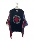 DOG FUCKIN' TOURISTドッグ ファッキン ツーリスト）の古着「リメイク加工Tシャツ」｜ブラック