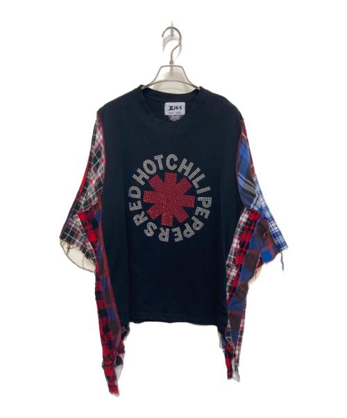 DOG FUCKIN' TOURIST（ドッグ ファッキン ツーリスト）DOG FUCKIN' TOURIST (ドッグ ファッキン ツーリスト) リメイク加工Tシャツ ブラック サイズ:Mの古着・服飾アイテム