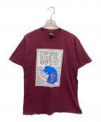 stussyステューシー）の古着「プリントTシャツ」｜ボルドー