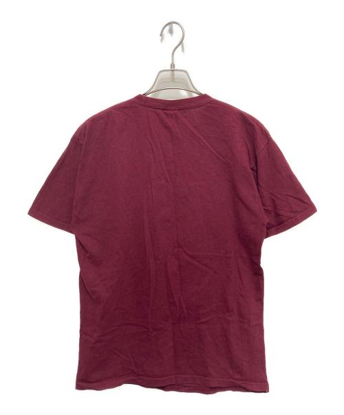 stussy（ステューシー）stussy (ステューシー) プリントTシャツ ボルドー サイズ:Mの古着・服飾アイテム