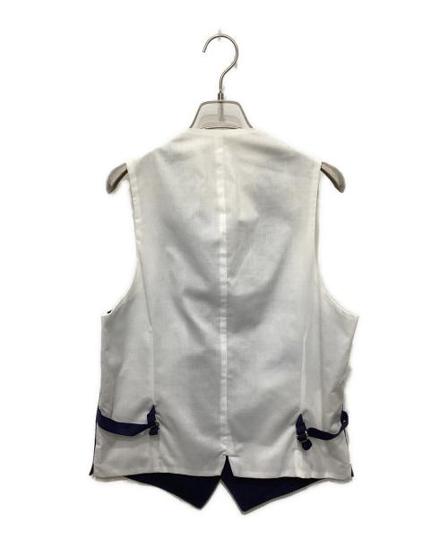 FLANNEL BAY（フランネルベイ）FLANNEL BAY (フランネルベイ) 3ピースリネンセットアップスーツ ネイビー サイズ:48の古着・服飾アイテム