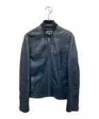 G-STAR RAWジースターロゥ）の古着「RCT BIKER LEATHER JKT」｜ネイビー