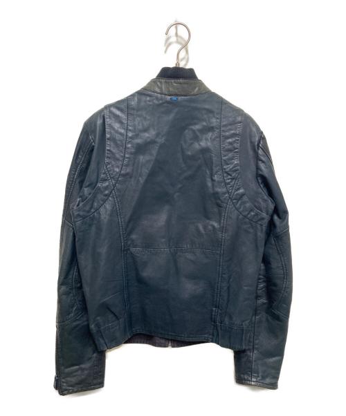 G-STAR RAW（ジースターロゥ）G-STAR RAW (ジースターロゥ) RCT BIKER LEATHER JKT ネイビー サイズ:Sの古着・服飾アイテム