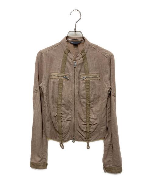ARMANI EXCHANGE（アルマーニ エクスチェンジ）ARMANI EXCHANGE (アルマーニ エクスチェンジ) ライトジャケット ベージュ サイズ:XSの古着・服飾アイテム