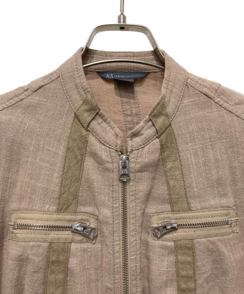 ARMANI EXCHANGE（アルマーニ エクスチェンジ）ARMANI EXCHANGE (アルマーニ エクスチェンジ) ライトジャケット ベージュ サイズ:XSの古着・服飾アイテム