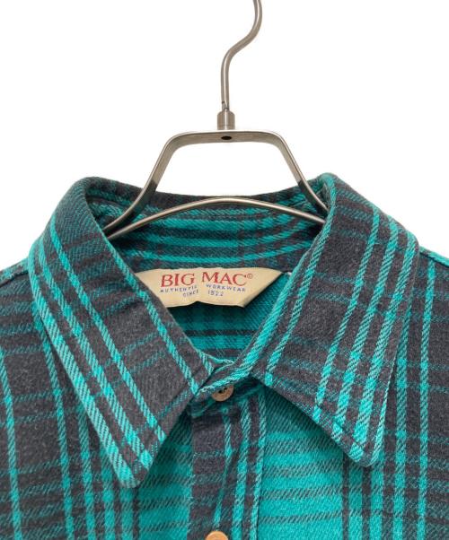 big mac（ビッグマック）big mac (ビッグマック) 80sチェックネルシャツ グリーン サイズ:不明の古着・服飾アイテム