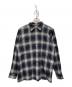 A.R.P.（エー・アール・ピー）の古着「Ombre Check Loop Collar Shirt Black」｜ブラック