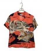Sun Surfサンサーフ）の古着「MUSA-SHIYA THE SHIRTMAKER」｜オレンジ