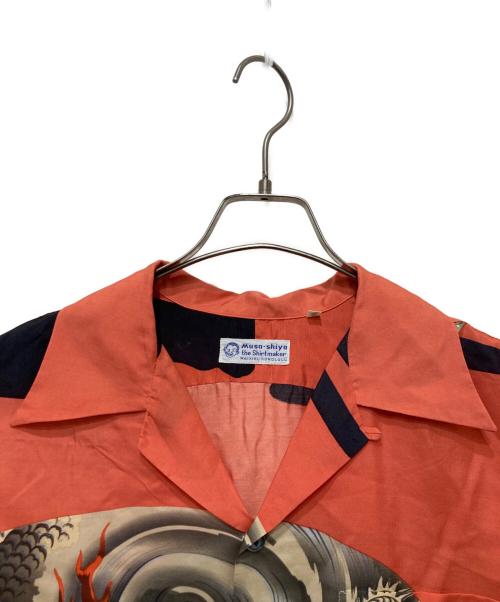 Sun Surf（サンサーフ）Sun Surf (サンサーフ) MUSA-SHIYA THE SHIRTMAKER オレンジ サイズ:Mの古着・服飾アイテム
