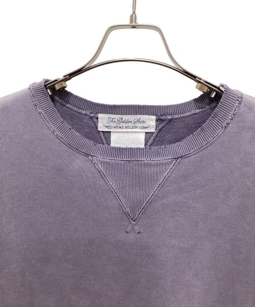 REMI RELIEF（レミレリーフ）REMI RELIEF (レミレリーフ) ダメージ加工スウェット パープル サイズ:Sの古着・服飾アイテム