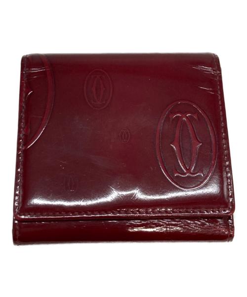 Cartier（カルティエ）Cartier (カルティエ) 3つ折り財布 レッドの古着・服飾アイテム