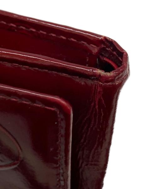 Cartier（カルティエ）Cartier (カルティエ) 3つ折り財布 レッドの古着・服飾アイテム