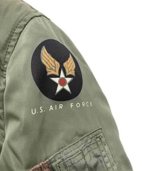 HOUSTON（ヒューストン）HOUSTON (ヒューストン) B-15Dフライトジャケット カーキ サイズ:36の古着・服飾アイテム