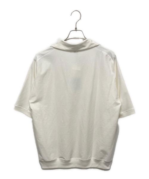 DESIGNWORKS（デザインワークス）DESIGNWORKS (デザインワークス) スキッパーポロシャツ ホワイト サイズ:46の古着・服飾アイテム