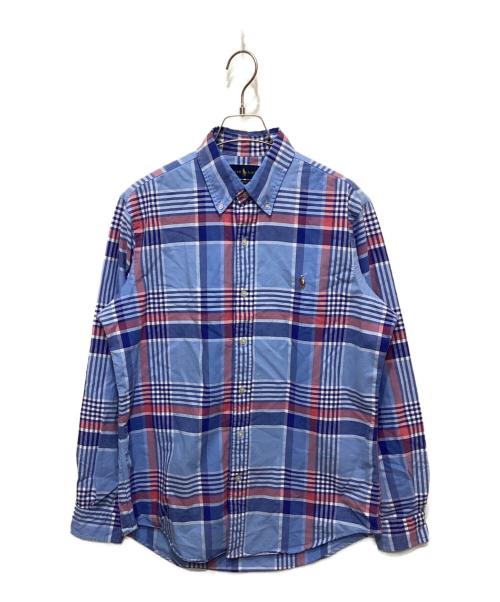 POLO RALPH LAUREN（ポロ・ラルフローレン）POLO RALPH LAUREN (ポロ・ラルフローレン) チェックシャツ ブルー サイズ:Mの古着・服飾アイテム