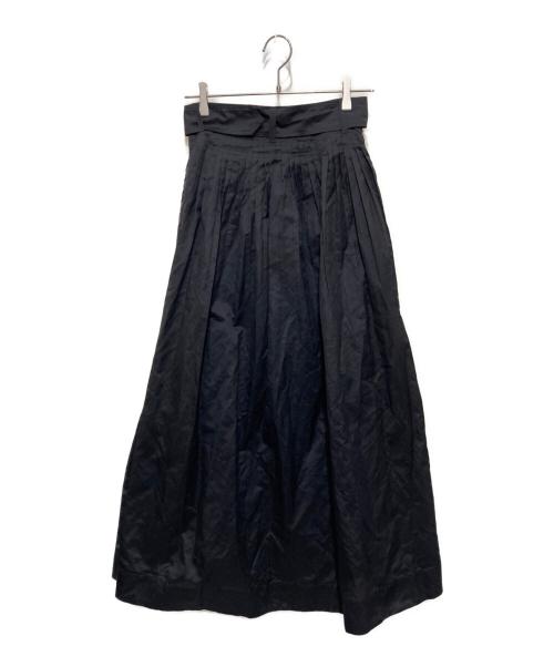 JOHN SMEDLEY（ジョンスメドレー）JOHN SMEDLEY (ジョンスメドレー) シルクフレアスカート ブラック サイズ:1の古着・服飾アイテム