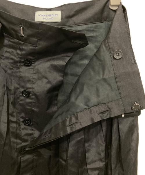 JOHN SMEDLEY（ジョンスメドレー）JOHN SMEDLEY (ジョンスメドレー) シルクフレアスカート ブラック サイズ:1の古着・服飾アイテム