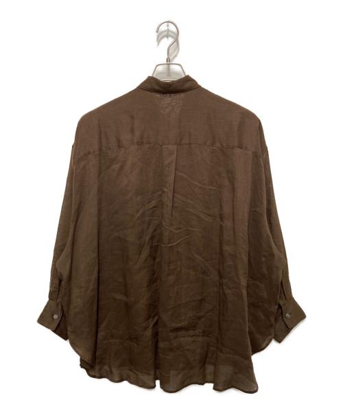 Plage（プラージュ）Plage (プラージュ) RAMIE LYOCELL VOLUME シャツ 2 ブラウン サイズ:Freeの古着・服飾アイテム