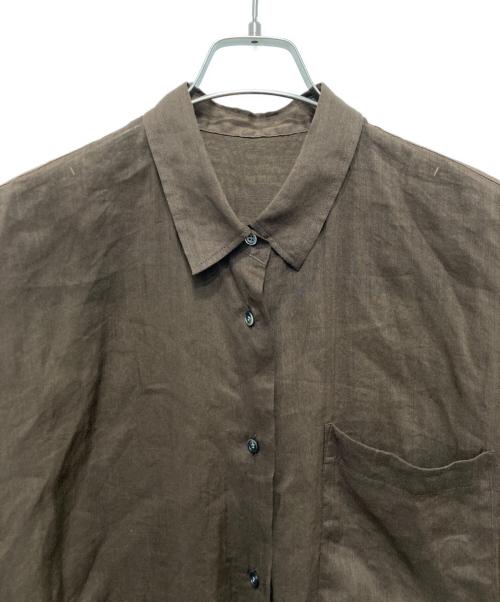 Plage（プラージュ）Plage (プラージュ) RAMIE LYOCELL VOLUME シャツ 2 ブラウン サイズ:Freeの古着・服飾アイテム