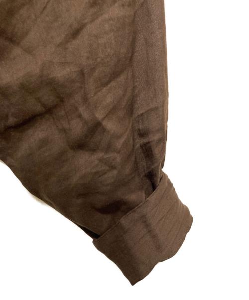 Plage（プラージュ）Plage (プラージュ) RAMIE LYOCELL VOLUME シャツ 2 ブラウン サイズ:Freeの古着・服飾アイテム