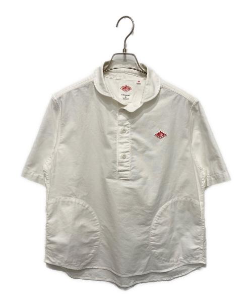 DANTON（ダントン）DANTON (ダントン) オックスフォード ラウンドカラープルオーバー ホワイト サイズ:34の古着・服飾アイテム