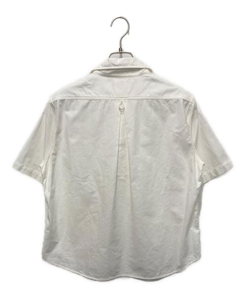 DANTON（ダントン）DANTON (ダントン) オックスフォード ラウンドカラープルオーバー ホワイト サイズ:34の古着・服飾アイテム